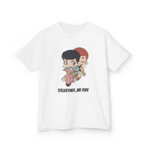Together, We Ride –  Chibi Kids Heavy Cotton Tee