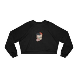 Let’s Go –Chibi  Women’s  Cropped Fleece Pullover