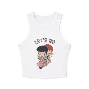 Let’s Go – Women’s Chibi Micro Rib Racer Tank Top
