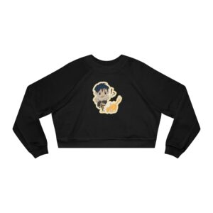 Watch Out for Furballs – Chibi Women’s Cropped Fleece Pullover