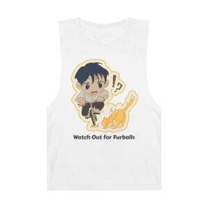 Watch Out for Furballs – Chibi Unisex Barnard Tank
