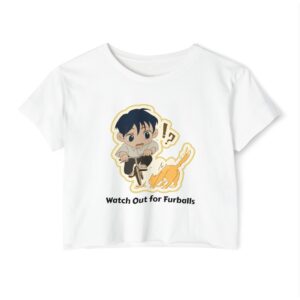 Watch Out for Furballs – Chibi Women’s Festival Crop Top