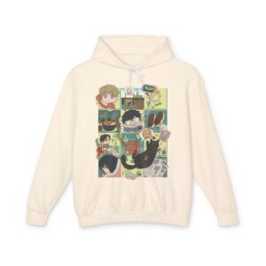 Gaming Time – Chibi Unisex Lightweight Hooded Sweatshirt