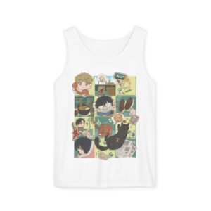 Gaming Time – Chibi Unisex Garment-Dyed Tank Top