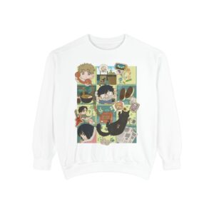 Gaming Time – Chibi Unisex Garment-Dyed Sweatshirt