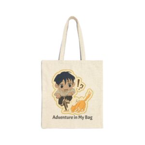 Adventure in My Bag – Chibi Cotton Canvas Tote Bag