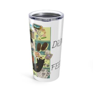 Drink Cute, Feel Cute – Chibi Tumbler