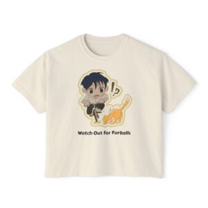 Watch Out for Furballs – Chibi Women’s Boxy Tee