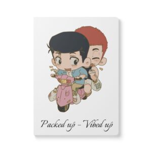 Packed up – Vibed up – Chibi Softcover Journal