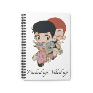 Packed up – Vibed up – Chibi Spiral Notebook – Ruled Line