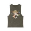 Soft Tunes – Chibi Unisex Stonewash Tank Top 5 15048973227982668312 2048