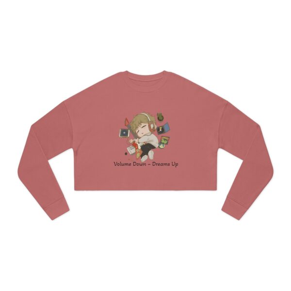 Volume Down – Dreams Up – Chibi Cropped Sweatshirt 1 15586682147817129807 2048