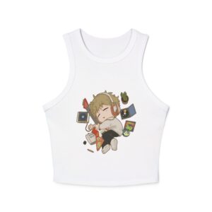 Soft Tunes – Chibi  Micro Rib Racer Tank Top