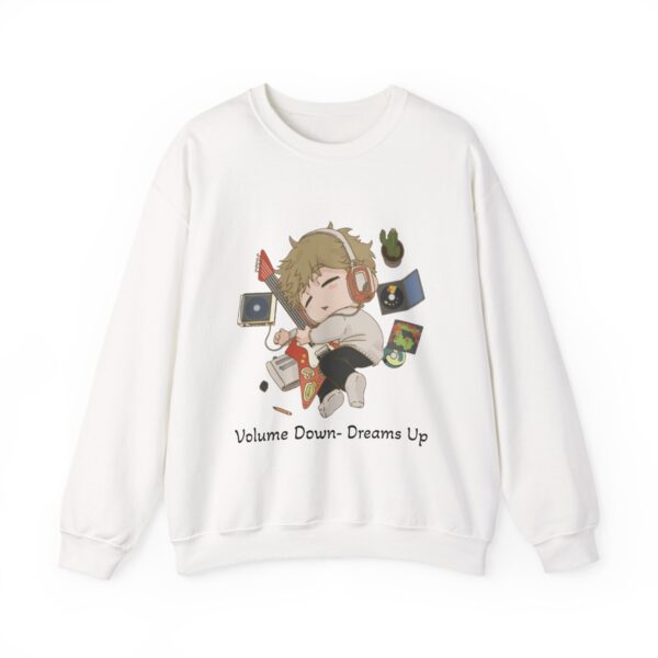 Volume Down, Dreams Up- Chibi Unisex Heavy Blend™ Crewneck Sweatshirt. 1 5856976001902102319 2048