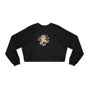 Volume Down – Dreams Up – Chibi  Cropped Fleece Pullover